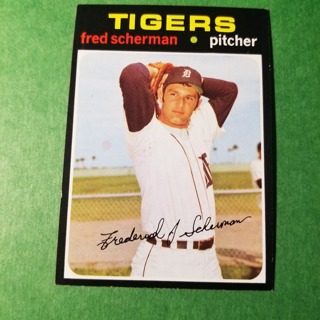 1971 Topps Vintage Baseball Card # 316 - FRED SCHERMAN - TIGERS - NRMT/MT