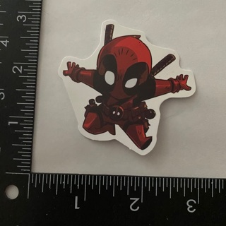 Deadpool cartoon large sticker decal NEW 