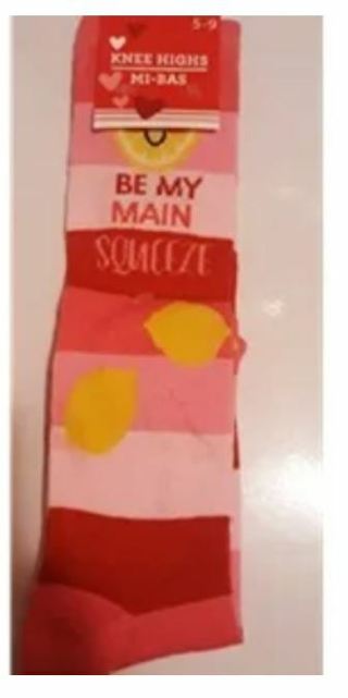 Valentine's Day Knee Socks - Be My Main Squeeze