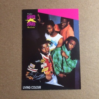 1991 ProSet Super⭐️Stars MusiCards | LIVING COLOUR | Card # 202