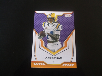  2024 Sage High Series Andre Sam purple   parallel  card   # 181 LSU Tigers