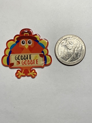 TURKEY CHARMS~#5~SET 3~THANKSGIVING~FREE SHIPPING!