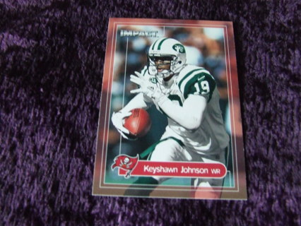 2000 Keyshawn Johnson New York Jets Fleer Impact Card #178