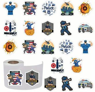 ↗️NEW⭕(10) 1" POLICE OFFICER STICKERS!!