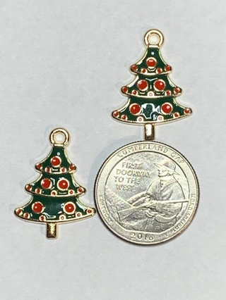 CHRISTMAS CHARMS~#46~SET OF 2 CHARMS~SET 2~FREE SHIPPING!