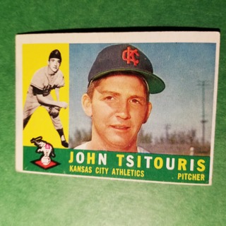 1960 - TOPPS BASEBALL CARD NO. 497 - JOHN TSITOURIS - A'S