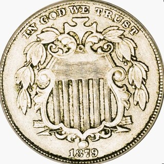 1879 Shield Nickel, Sharp, Minor wear, Little Used. Most Recalled, Rare Date, Insured, Refundable 