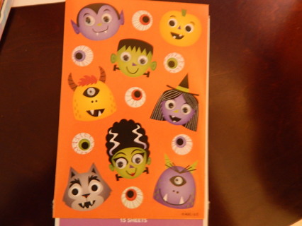 Cutest ever GOOGLY EYES HALLOWEEN MONSTERS stickers