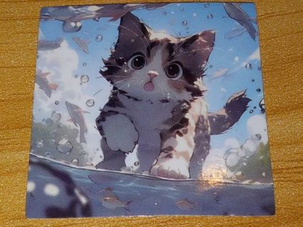 Cat Cute new 1⃣ vinyl sticker no refunds regular mail only Very nice win 2 or more get bonus