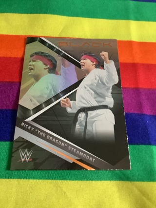 WWE 2022 Panini Chronicles Black Collectible Wrestling Card #209 Ricky Steamboat Bronze