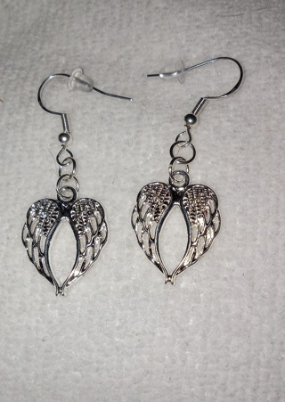 Angel wing earrings