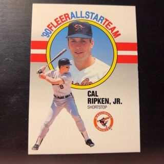 1990 Fleer All Star Team Cal Ripken jr