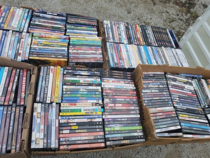 GRAB BAG MYSTERY BOX LOT OF 8 USED DVDs MOVIES NO DUPLICATES DUPS 8ct DVD Random
