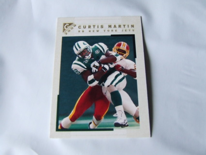 2000 Curtis Martin New York Jets Topps Gallery Card #23 Hall of Famer 