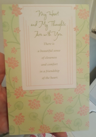 My Thoughts are With You Card w/Envelope