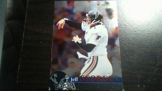 1996 SCOREBOARD/PRO LINE MEMORABILIA JEFF GEORGE ATLANTA FALCONS FOOTBALL CARD# 2