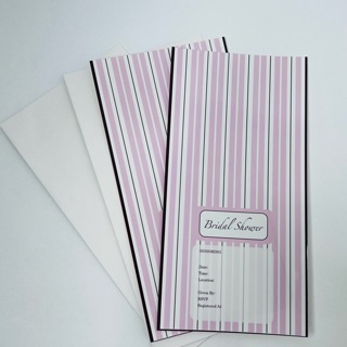 Pink Bridal Shower Invites Invitations 