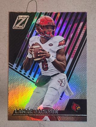 Louisville Cardinals Lamar Jackson Zenith Football Card