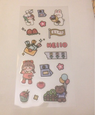 Kawaii Sticker sheet read description before bidding