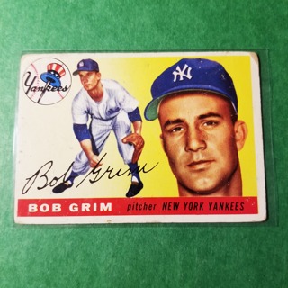 1955 - TOPPS BASEBALL CARD NO. 80 - BOB GRIM - YANKEES