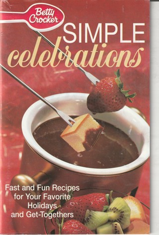 Soft Covered Recipe Book: Betty Crocker: Simple Celebrations