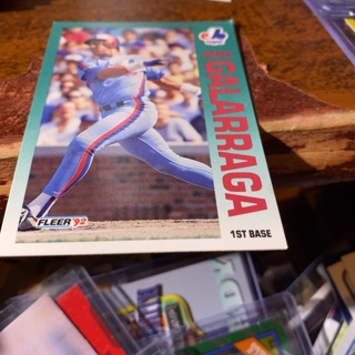 1992 fleer andres galarraga baseball card 