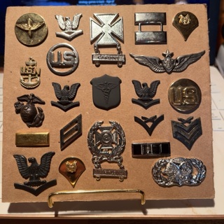 Collection of 22 Various US Military Lapel Pins