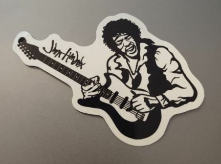 Jimi Hendrix band laptop computer toolbox PS4 Xbox onehard hat sticker