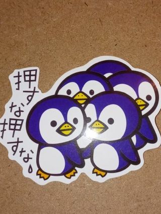Big cute vinyl sticker no refunds regular mail only Very nice quality!