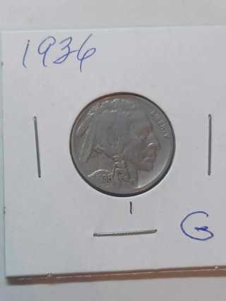 1936 Buffalo Nickel! 35.1