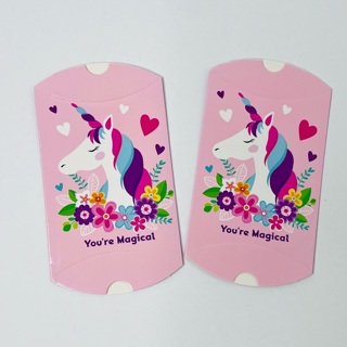 You’re Magical Unicorn Favor Gift Card Pillow Boxes 