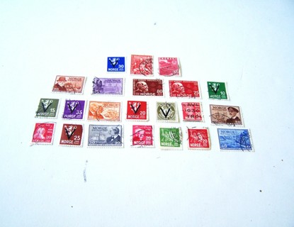 Norway Postage Stamps used set of 22