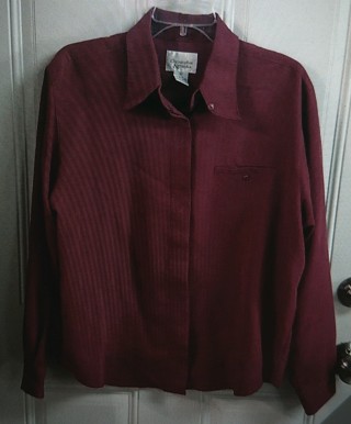 Women's Size XL Dark Red Shirt by Christopher & Banks