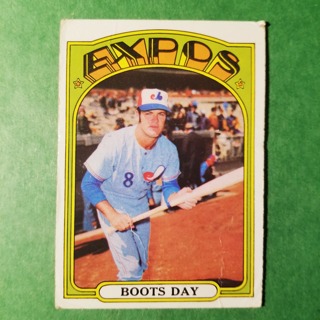 1972 - TOPPS BASEBALL CARD NO. 254 - BOOTS DAY - EXPOS