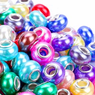 10pc Euro Mix Color Imitation Pearl Beads Lot 2 (PLEASE READ DESCRIPTION) 