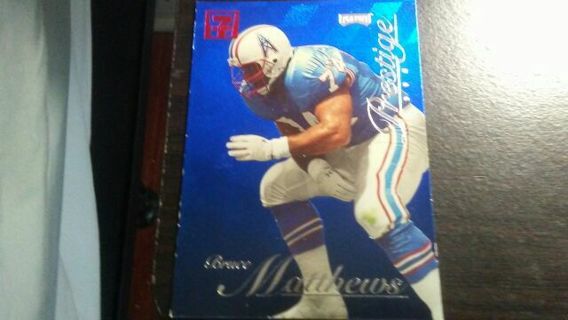 1998 PLAYOFF PRESTIGE BRUCE MATTHEWS HOUSTON OILERS FOOTBALL CARD# 95