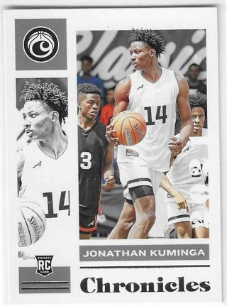 2021 CHRONICLES DRAFT PICKS JONATHAN KUMINGA ROOKIE CARD