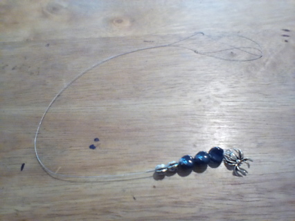 Handmade Spider Charm Bookmark: New