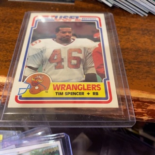 1984 topps usfl Tim spencer football card 