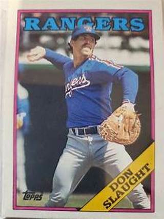 Don Slaught 1988 Topps Texas Rangers