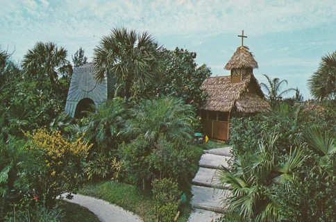 Vintage Unused Postcard: s: Sun Temple, Rock's Beach, FL