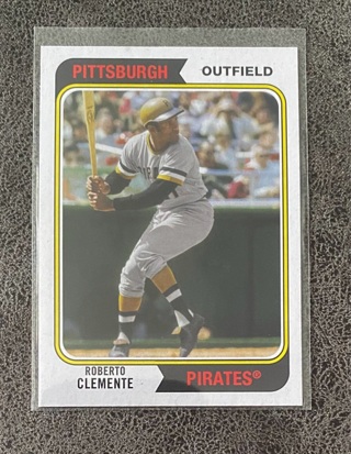 Roberto Clemente ARCHIVES -  1974 Topps design