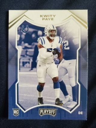 2021 Panini Playoff Rookie Kwity Paye