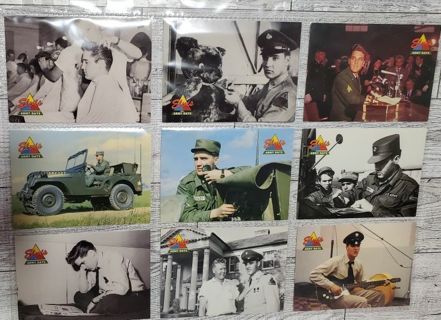 9 Elvis 1992 Army Cards!
