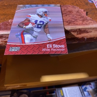 2021 sage premier draft eli stove rookie football card 