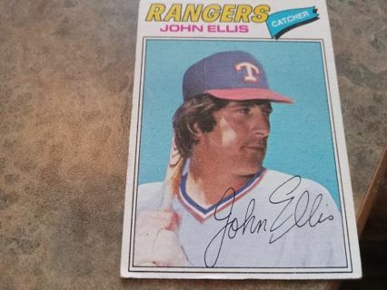 1977 TOPPS JOHN ELLIS TEXAS RANGERS BASEBALL CARD# 36