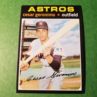 1971 Topps Vintage Baseball Card # 447 - CESAR GERONIMO - ASTROS - NRMT/MT