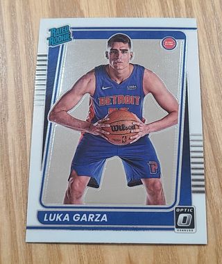 2021-22 Panini Donruss Optic Luka Garza Rated Rookie Detroit Pistons #164 Basketball Card