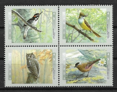 1998 Canada Sc1713a Birds MNH block of 4