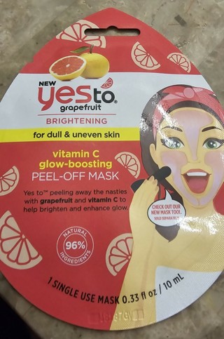 Yes to Grapefruit Brightening Peek Off Mask 1 use